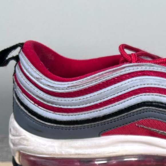 Nike Air Max 97 Sneaker Shoes Men's 9.5 Dark Grey Gym Red 921826 007 - Picture 13 of 15